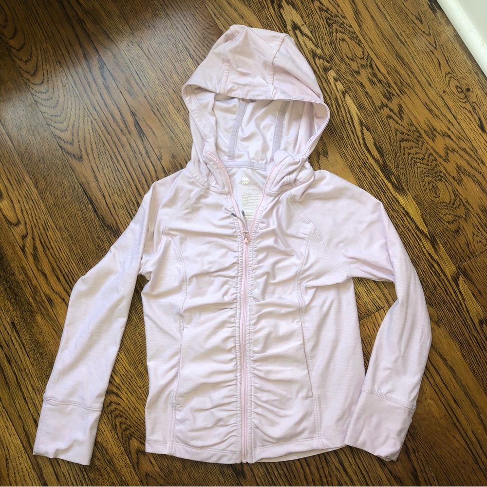 Target All in Motion athleisure   Zip up jacket with rushing.